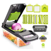 14-in-1 Vegetable Chopper & Mandoline Slicer with Storage Container