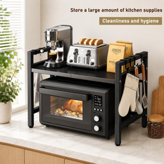 Expandable Microwave Counter Shelf