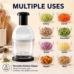 Manual Hand-Press Vegetable Chopper