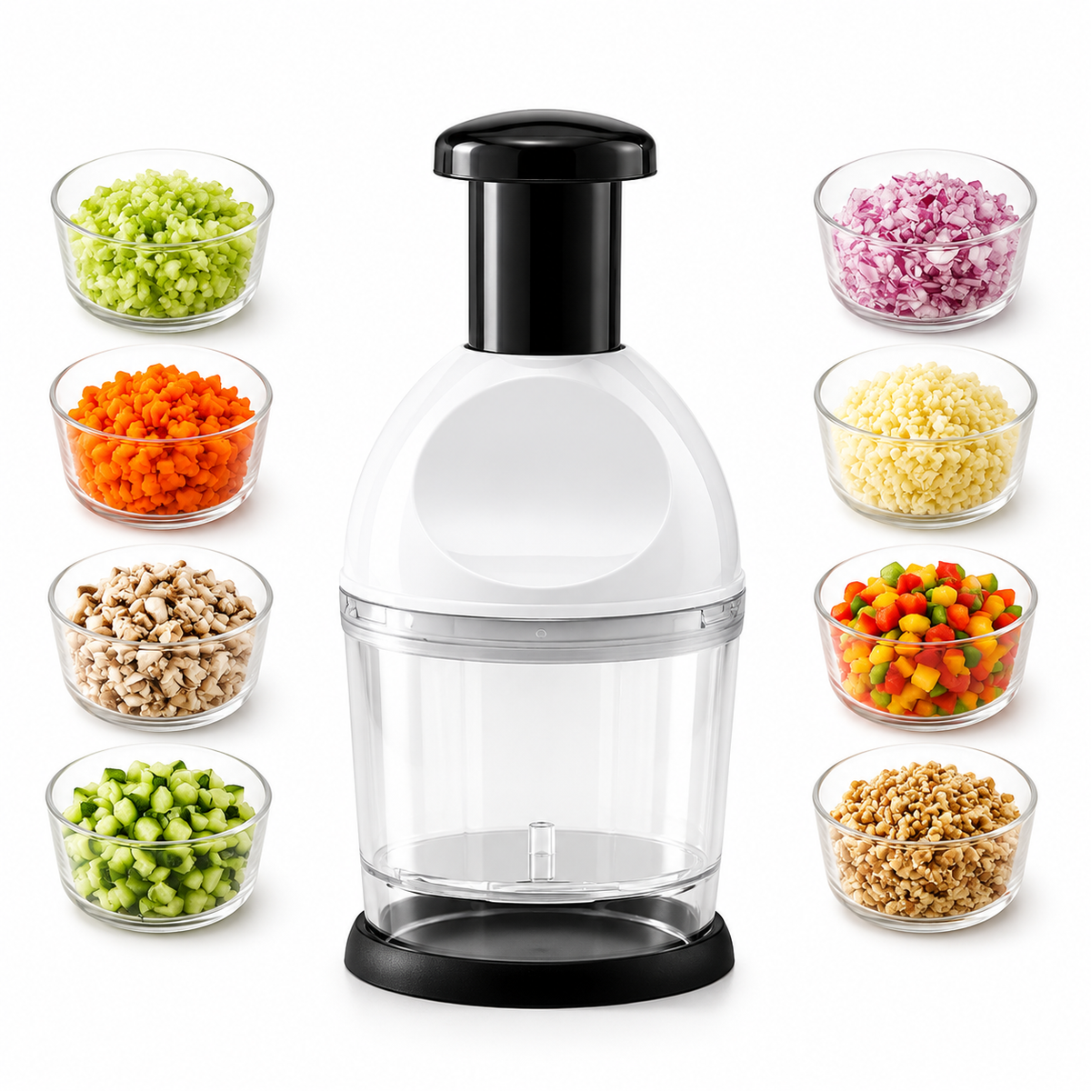 Manual Hand-Press Vegetable Chopper