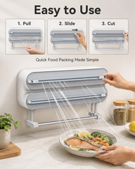 3-in-1 Wrap Dispenser with Cutter