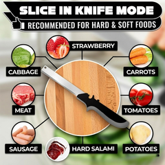 Clever Cutter 2-in-1 Knife & Cutting Board- The Original Quickly Chops Your Favorite Fruits, Vegetables, Meats, Cheeses & More in Second, Replace your Kitchen Knives and Cutting Boards